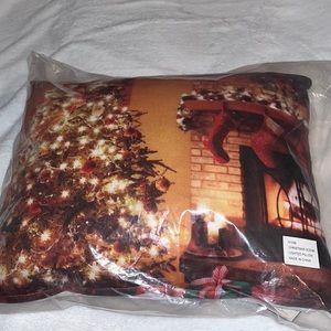Christmas Scene Lighted Pillow